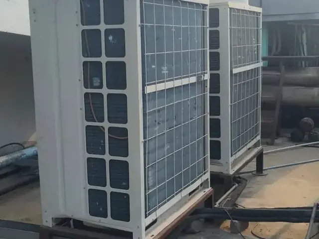 AC outdoor units on a terrace