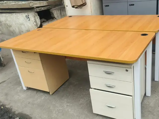 Office desks with drawer pedestals